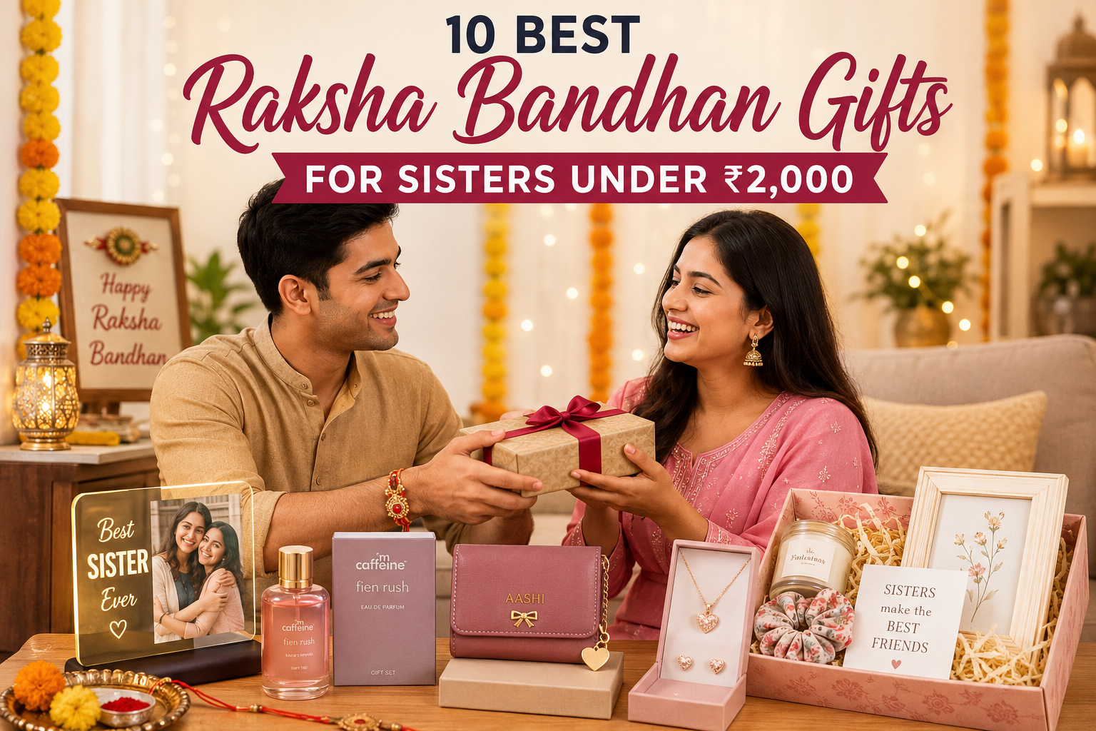 10 Best Raksha Bandhan Gifts for Sisters Under ₹2,000 in India