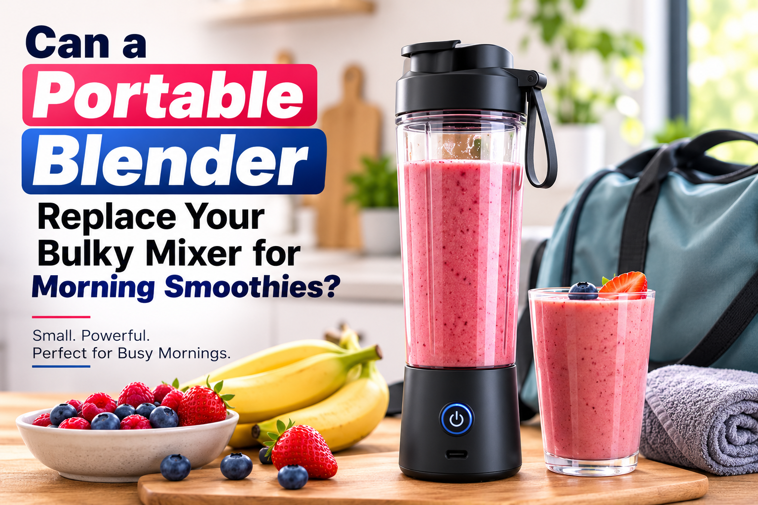 Can a Portable Blender Replace Your Bulky Mixer for Morning Smoothies?